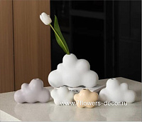 Ваза "Cloud" (керамика), 16x7xH10,5 см - фото 1