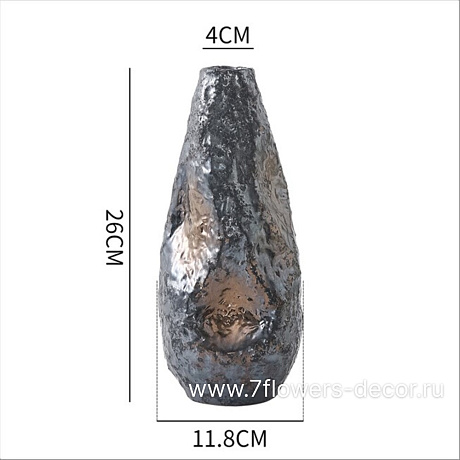 Ваза Meteorite (керамика), D4xH26 см - фото 1