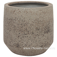 Кашпо Nobilis Marco "Plain grey stone Jar" (файкостоун), D42хH38 см - фото 1