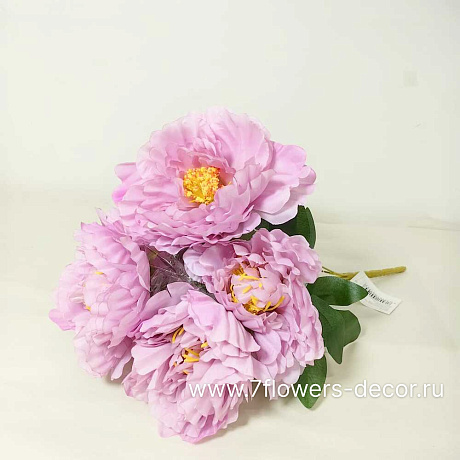 Букет искусственных цветов Пион, H42 см, (6 шт) - фото 1