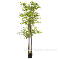 Растение искусственное "Бамбук" в кашпо, 1485 листьев, H180 см - фото 1