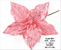 Цветок искусственный "Пуансеттия" (ткань), 20см - фото 1