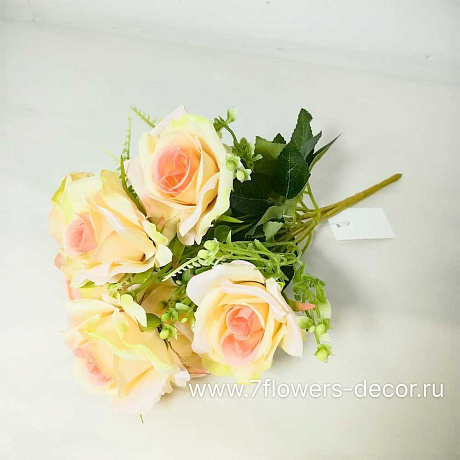 Букет искусственных цветов Роза, H28 см, (7 шт) - фото 1