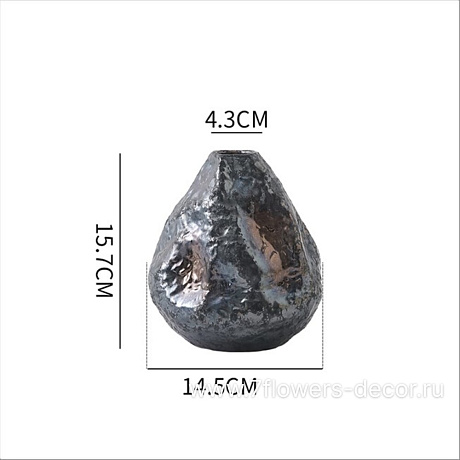 Ваза Meteorite (керамика), D4xH16 см - фото 1