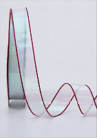 Лента "Голограмма" (органза), 25 ммx20 ярд, с окантовкой - фото 1