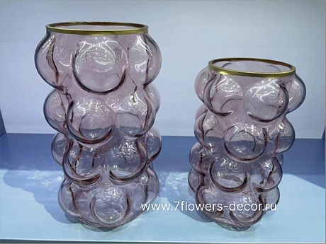 Ваза Bubbles (стекло), D16xH25 см - фото 1