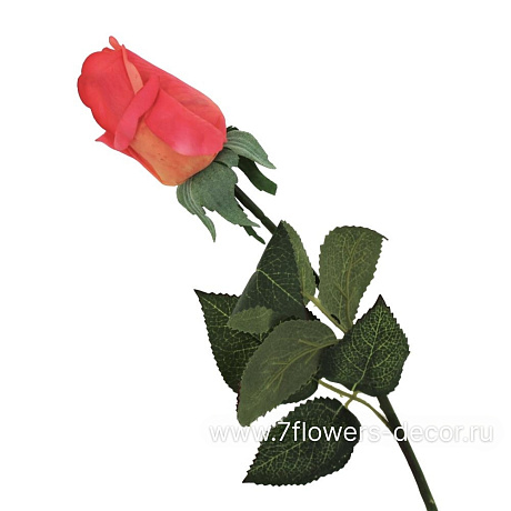 Цветок искусственный Роза, H45 см - фото 1
