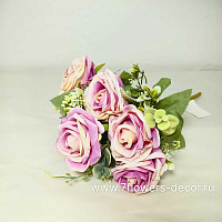 Букет искусственных цветов "Роза", H44 см, (9 шт) - фото 1