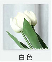 Букет искусственных цветов "Тюльпан" (силикон), H48 см, (3 шт) - фото 1