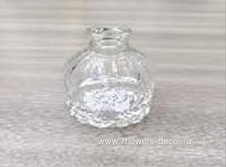 Ваза Crystal (стекло), D6,5xH8 см - фото 1