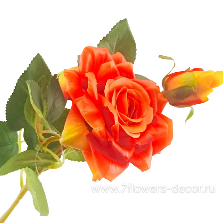 Цветок искусственный Роза, H47 см - фото 1