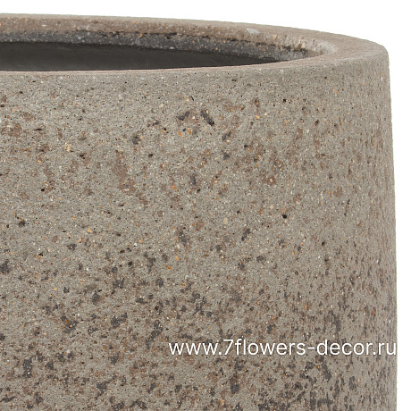 Кашпо Nobilis Marco Plain grey stone Jar (файкостоун), D42хH38 см - фото 2