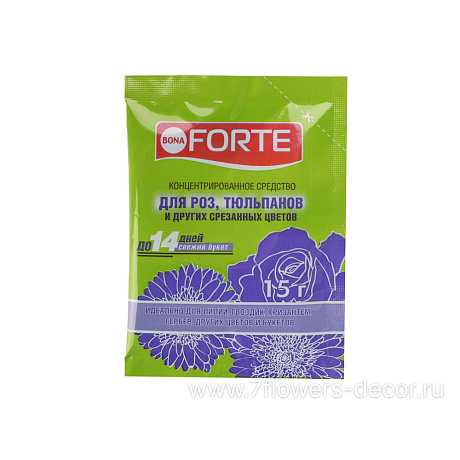 Bona Forte Средство для свежести срезанных  цветов, 15 г - фото 1