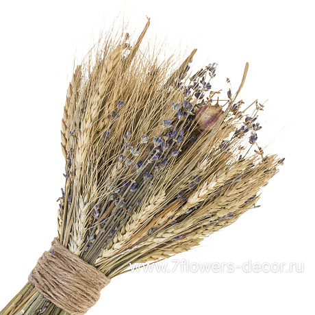 Букет из колосовых культур (пшеница,лаванда,нигелла) - фото 1