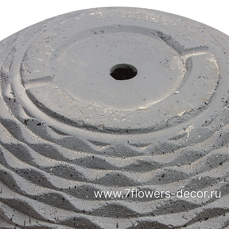 Кашпо Nobilis Marco Cells graphite Jar (файберклэй), D30хH29 см - фото 4