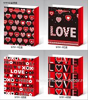 Пакет подарочный "Love", (бумага), 26x10xH32 см - фото 1