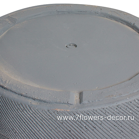 Кашпо Nobilis Marco Cells graphite Cylinder (файберклэй), D39хH39 см - фото 4