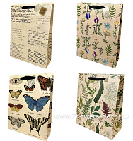 Пакет подарочный "Botanic", (бумага), 26x12,5xH32 см - фото 1