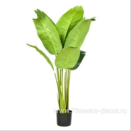 Растение искусственное в кашпо Банановое дерево, 110 см - фото 1