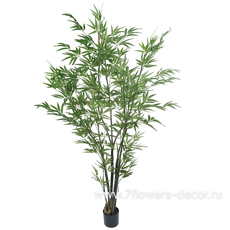 Растение искусственное Бамбук в кашпо, 1065 листьев, H180 см - фото 1