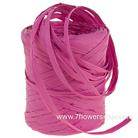 Рафия искусственная "Однотонная", розовый цвет, 10 ммx200 м - фото 1