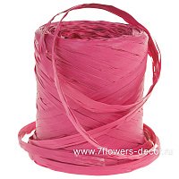 Рафия искусственная "Corde Dark pink", 10 ммх200 м - фото 1
