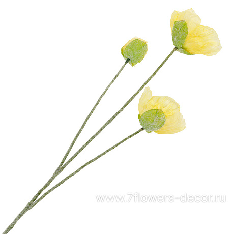 Цветок искусственный Мак, Н76 см - фото 1