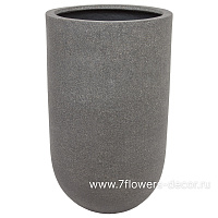 Кашпо Nobilis Marco "Plain rough grey Vase" (файкостоун), D40хH65,5 см - фото 1