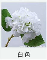 Цветок искусственный "Гортензия" (пластик), H34 см - фото 1