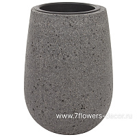 Кашпо Nobilis Marco "Plain laterite grey Jar" (файкостоун), D30хH41 см, с тех.горшком - фото 1