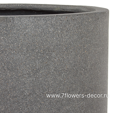 Кашпо Nobilis Marco Plain rough grey Vase (файкостоун), D48хH80,5 см - фото 2
