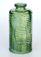 Ваза-бутылочка "Канаста" декоративная прозрачная 0,23 л (стекло), D7хH14 см - фото 1