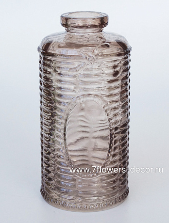 Ваза-бутылочка Канаста декоративная прозрачная 0,23 л (стекло), D7хH14 см - фото 1