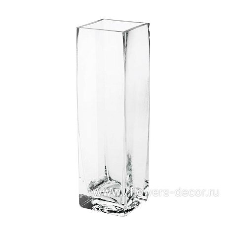 Ваза Квадро (стекло), 7,5х7,5xH26 cм - фото 1