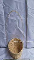 Корзина плетеная (бамбук), D20xH9/30 см - фото 1