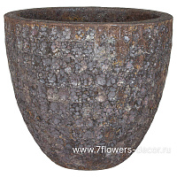 Кашпо керамика Nobilis Marco "S-copper Round", D55хH49 см - фото 1