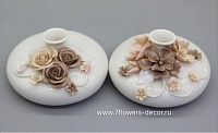 Ваза "Flowers" (керамика), D10,5xH6 см, в асс. - фото 1