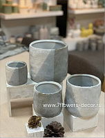 Кашпо (керамика), D12хH10,5 см - фото 1