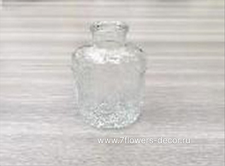 Ваза Crystal (стекло), D6,5xH12 см - фото 1