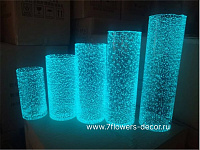 Ваза "Трубка Luminous" (стекло), D10xH20 см - фото 1