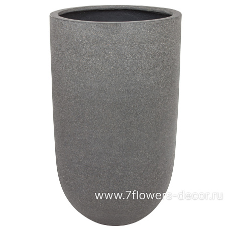 Кашпо Nobilis Marco Plain rough grey Vase (файкостоун), D48хH80,5 см - фото 1