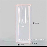 Пакет прозрачный с окантовкой (пластик), 13x9xH34 см - фото 1