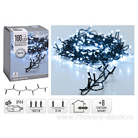 Электрическая гирлянда "Сеть", 180 Led, 5 мм, 500 см белый свет (внутр/наруж исп) - фото 1