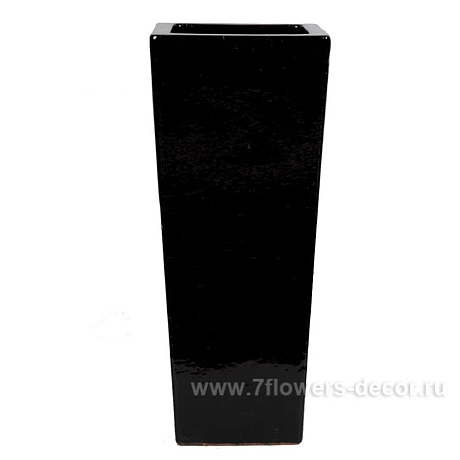 Кашпо (керамика) Black shiny Partner extra, D46xH90см