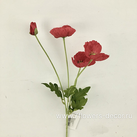 Цветок искусственный Мак, 59 см - фото 1
