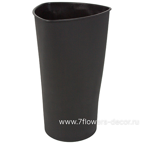 Вазон Black (пластик), D20xH34 см - фото 1
